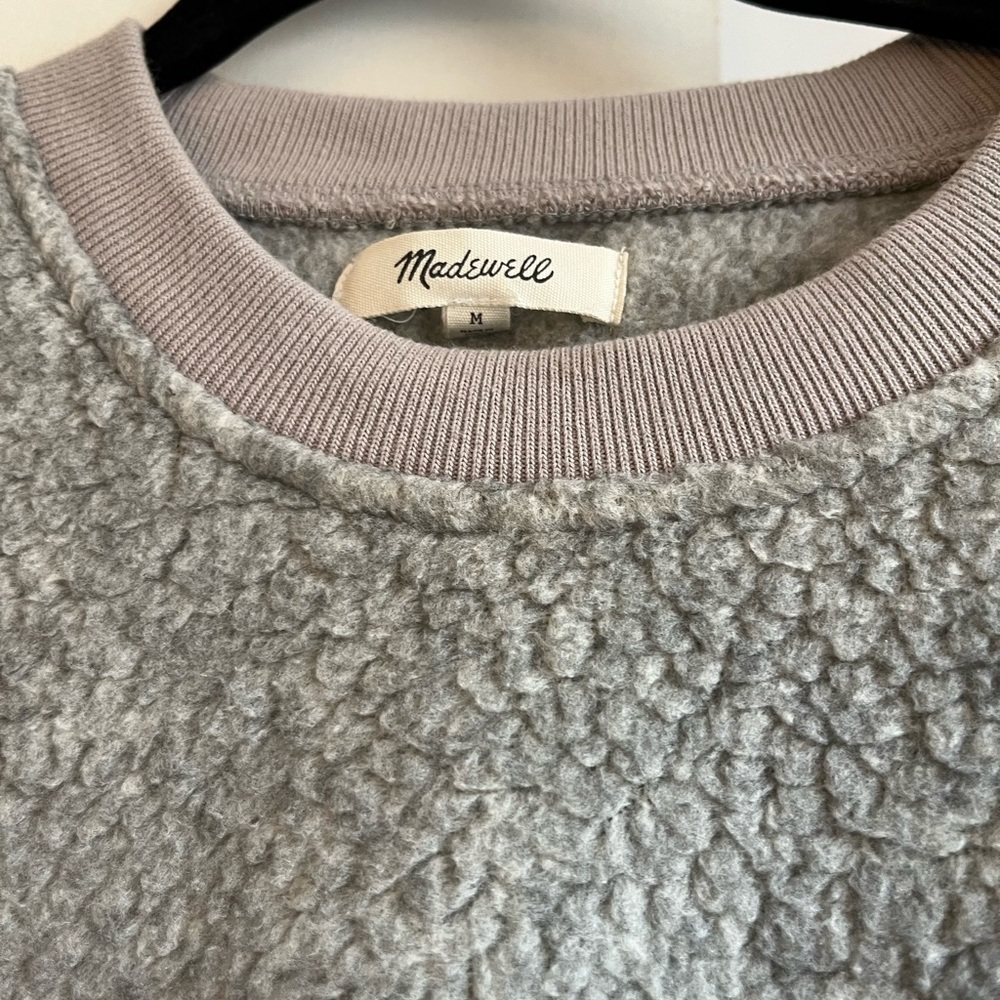 Madewell Shearling Polartec Pullover - Medium - E… - image 8